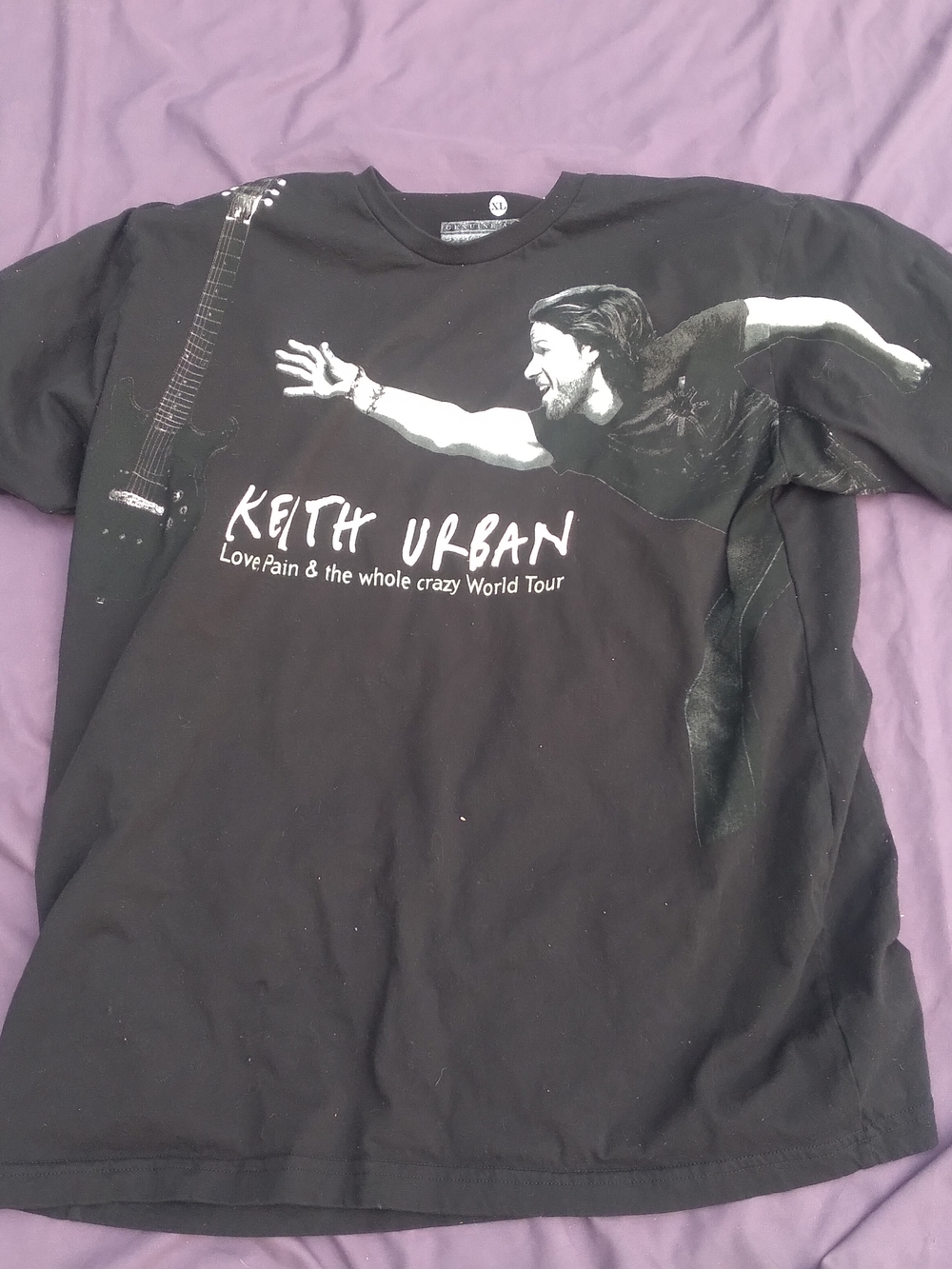 Black Short-Sleeve Graphic Tour Tee